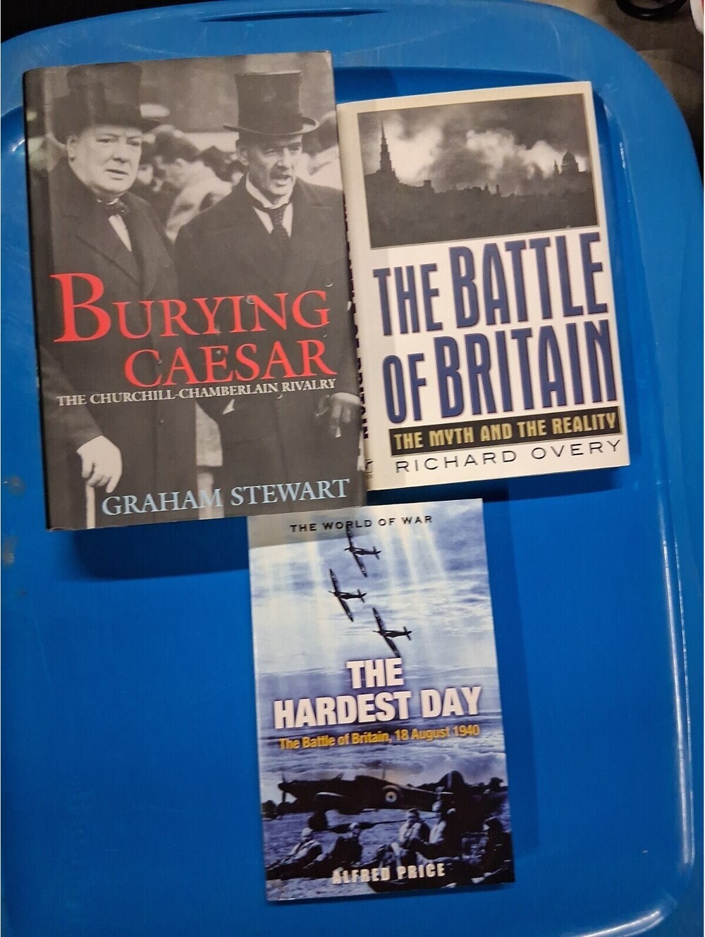 Lot Of 3 War Books World War 2 The Hardest Day Battle Of Britain Burying Ceasar